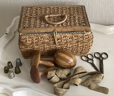 Altes Nähkästchen Korb mit