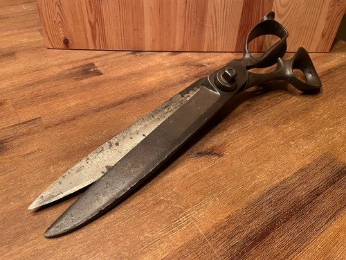 Antike schere geschmiedet 38cm - antike,